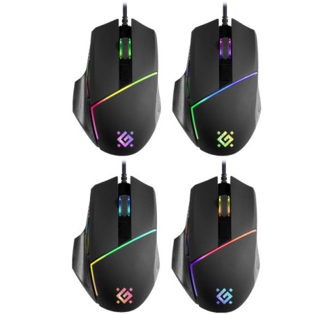Defender Mysz gamingowa Warfame GM-880L optyczna 12800dpi 8P RGB Defender Mysz gamingowa Warfame GM-880L optyczna 12800dpi 8P RGB