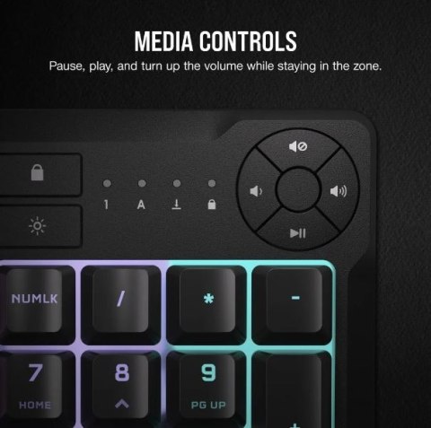 Corsair Klawiatura K55 Core RGB Czarna Corsair Klawiatura K55 Core RGB Czarna