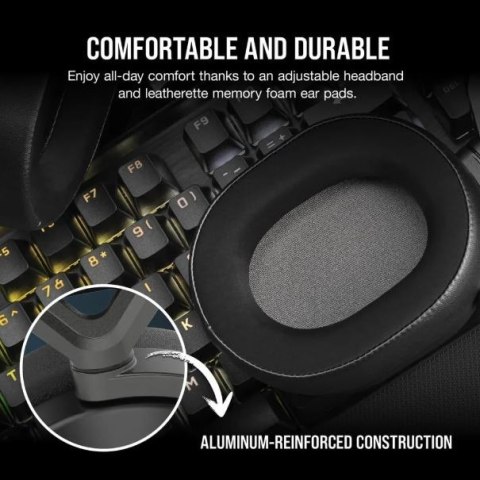 Corsair Słuchawki HS65 Wireless Carbon V2 Corsair Słuchawki HS65 Wireless Carbon V2