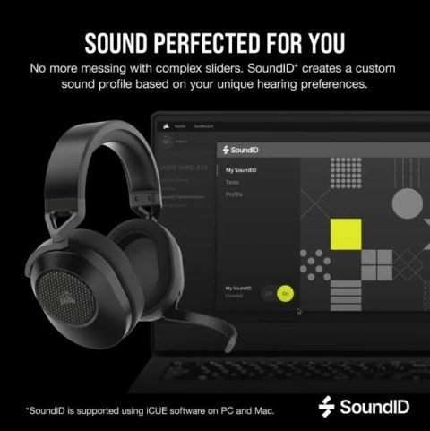 Corsair Słuchawki HS65 Wireless Carbon V2 Corsair Słuchawki HS65 Wireless Carbon V2