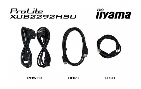 IIYAMA Monitor 21.5 cala XUB2292HSU-B6 IPS,100Hz,FreeSync,PIVOT,0.4ms,HDMI, DP,4xUSB(3.2),2x2W,HAS(150mm) IIYAMA Monitor 21.5 cala XUB2292HSU-B6 IPS,100Hz,FreeSync,PIVOT,0.4ms,HDMI, DP,4xUSB(3.2),2x2W,HAS(150mm)