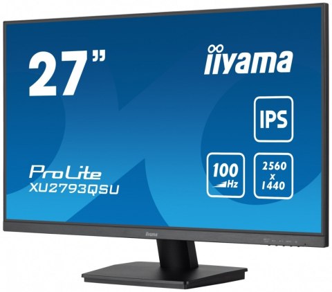 IIYAMA Monitor 27 cali ProLite XU2793QSU-B6 IPS,QHD,100Hz,HDMI,DP,2x2W,2xUSB(3.2), FreeSync IIYAMA Monitor 27 cali ProLite XU2793QSU-B6 IPS,QHD,100Hz,HDMI,DP,2x2W,2xUSB(3.2), FreeSync