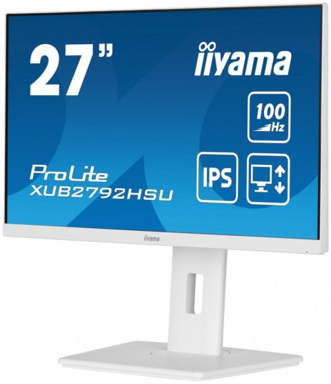 IIYAMA Monitor 27 cali ProLite XUB2792HSU-W6 IPS,HDMI,DP,100Hz,SLIM,4xUSB3.2,PIVOT, HAS(150mm),2x2W IIYAMA Monitor 27 cali ProLite XUB2792HSU-W6 IPS,HDMI,DP,100Hz,SLIM,4xUSB3.2,PIVOT, HAS(150mm),2x2W