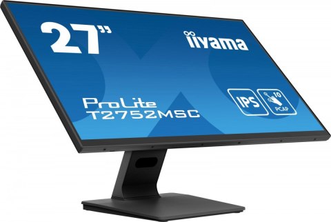 IIYAMA Monitor 27 cali T2752MSC-B1 10 PKT. POJ,IPS,HDMI,DP,2x2USB(3.2),2x1W400cd/m2,7H, IIYAMA Monitor 27 cali T2752MSC-B1 10 PKT. POJ,IPS,HDMI,DP,2x2USB(3.2),2x1W400cd/m2,7H,