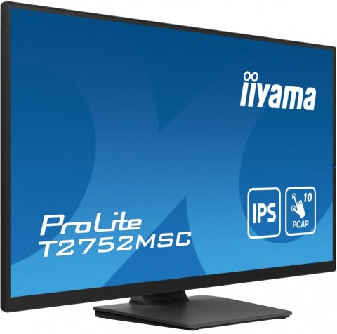IIYAMA Monitor 27 cali T2752MSC-B1 10 PKT. POJ,IPS,HDMI,DP,2x2USB(3.2),2x1W400cd/m2,7H, IIYAMA Monitor 27 cali T2752MSC-B1 10 PKT. POJ,IPS,HDMI,DP,2x2USB(3.2),2x1W400cd/m2,7H,