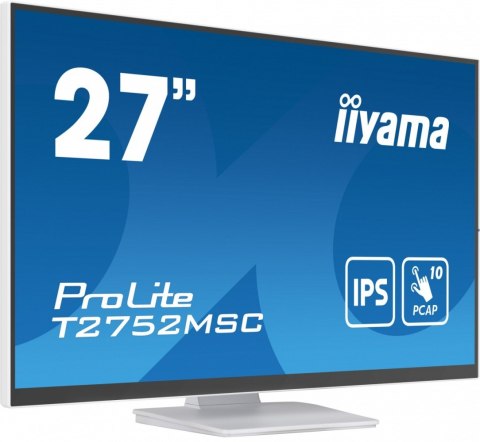 IIYAMA Monitor 27 cali T2752MSC-W1 10 PKT. POJ,IPS,HDMI,DP,2x2USB(3.2),2x1W400cd/m2,7H IIYAMA Monitor 27 cali T2752MSC-W1 10 PKT. POJ,IPS,HDMI,DP,2x2USB(3.2),2x1W400cd/m2,7H