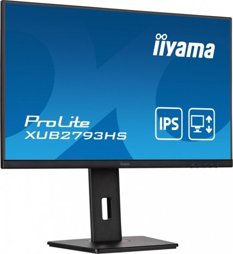 IIYAMA Monitor 27 cali XUB2793HS-B6 IPS,FHD,HDMI,DP,2x2W IIYAMA Monitor 27 cali XUB2793HS-B6 IPS,FHD,HDMI,DP,2x2W