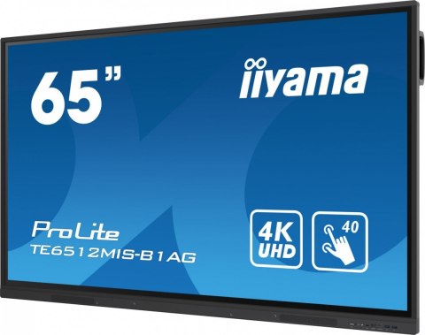 IIYAMA Monitor 65 cali ProLite TE6512MIS-B3AG 40pkt,IPS,4K,24/7, 7H,WiFi,VGA,HDMI,USB-c,Bluetooth,metal,8ms,Vesa,2x16W IIYAMA Monitor 65 cali ProLite TE6512MIS-B3AG 40pkt,IPS,4K,24/7, 7H,WiFi,VGA,HDMI,USB-c,Bluetooth,metal,8ms,Vesa,2x16W