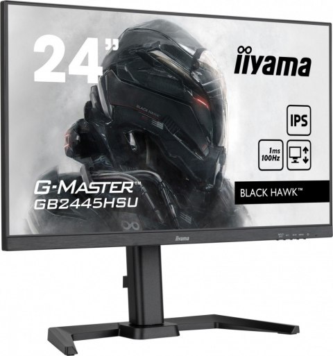 IIYAMA Monitor G-Master 23.8 cala GB2445HSU-B1 IPS,FHD,100Hz,1ms,2xUSB,HDMI,DP,2x2W, FreeSync,HAS(150mm) IIYAMA Monitor G-Master 23.8 cala GB2445HSU-B1 IPS,FHD,100Hz,1ms,2xUSB,HDMI,DP,2x2W, FreeSync,HAS(150mm)