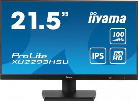 IIYAMA Monitor ProLite XU2293HSU-B6 21.5 cala IPS,100Hz,FHD,1ms,HDMI,DP,2xUSB,2x2W, FreeSync IIYAMA Monitor ProLite XU2293HSU-B6 21.5 cala IPS,100Hz,FHD,1ms,HDMI,DP,2xUSB,2x2W, FreeSync