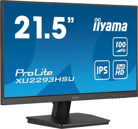 IIYAMA Monitor ProLite XU2293HSU-B6 21.5 cala IPS,100Hz,FHD,1ms,HDMI,DP,2xUSB,2x2W, FreeSync IIYAMA Monitor ProLite XU2293HSU-B6 21.5 cala IPS,100Hz,FHD,1ms,HDMI,DP,2xUSB,2x2W, FreeSync