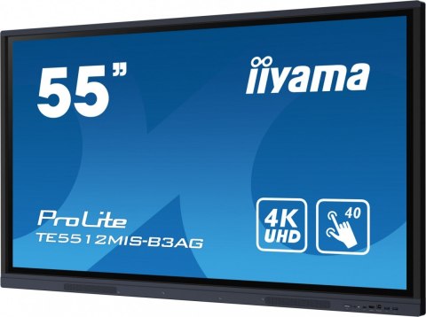 IIYAMA Monitor interaktywny 55 cali TE5512MIS-B3AG INFRARED,40pkt,IPS,4K,7H,WiFi,VGA,HDMI, USB-c,Wifi,Bluetooth,metal,8ms IIYAMA Monitor interaktywny 55 cali TE5512MIS-B3AG INFRARED,40pkt,IPS,4K,7H,WiFi,VGA,HDMI, USB-c,Wifi,Bluetooth,metal,8ms