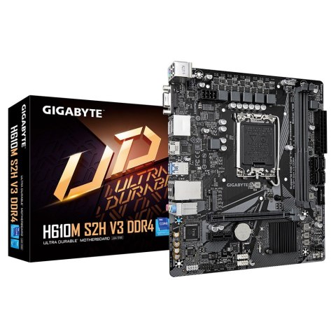 Gigabyte Płyta główna H610M S2H V3 DDR4 s1700 2DDR4 DP/HDMI M.2 mATX Gigabyte Płyta główna H610M S2H V3 DDR4 s1700 2DDR4 DP/HDMI M.2 mATX