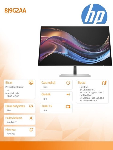 HP Inc. Monitor S7 Pro 727pk 4K TB4 8J9G2AA HP Inc. Monitor S7 Pro 727pk 4K TB4 8J9G2AA