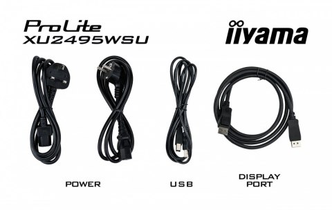 IIYAMA Monitor 24 cale XU2495WSU-B7 IPS,16:10,300cd,4ms,HDMI,DP,3xUSB(3.2), 1xUSB-c,2x2W,FlickerFree IIYAMA Monitor 24 cale XU2495WSU-B7 IPS,16:10,300cd,4ms,HDMI,DP,3xUSB(3.2), 1xUSB-c,2x2W,FlickerFree