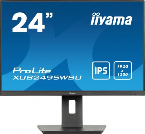 IIYAMA Monitor 24 cale XUB2495WSU-B7 IPS,16:10,300cd,4ms,HDMI,DP,3xUSB(3.2), 1xUSB-c,2x2W,FlickerFree,HAS(150mm) IIYAMA Monitor 24 cale XUB2495WSU-B7 IPS,16:10,300cd,4ms,HDMI,DP,3xUSB(3.2), 1xUSB-c,2x2W,FlickerFree,HAS(150mm)