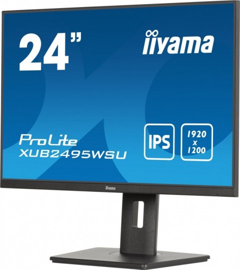 IIYAMA Monitor 24 cale XUB2495WSU-B7 IPS,16:10,300cd,4ms,HDMI,DP,3xUSB(3.2), 1xUSB-c,2x2W,FlickerFree,HAS(150mm) IIYAMA Monitor 24 cale XUB2495WSU-B7 IPS,16:10,300cd,4ms,HDMI,DP,3xUSB(3.2), 1xUSB-c,2x2W,FlickerFree,HAS(150mm)