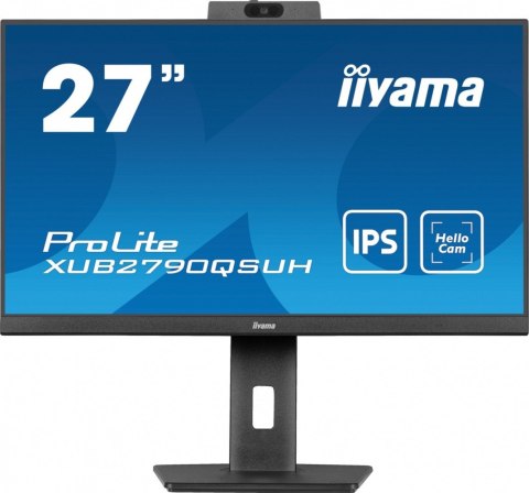 IIYAMA Monitor 27 cali XUB2790QSUH-B1 IPS,QHD,CAM,MIC,HDMI,DP,3xUSB(3.2), 100Hz,ADAPTIVE SYNC,FlickerFree,2x2W,WINDOWS HELLO IIYAMA Monitor 27 cali XUB2790QSUH-B1 IPS,QHD,CAM,MIC,HDMI,DP,3xUSB(3.2), 100Hz,ADAPTIVE SYNC,FlickerFree,2x2W,WINDOWS HELLO