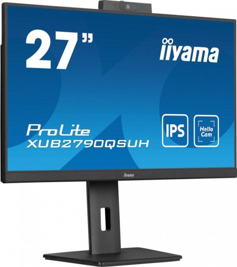 IIYAMA Monitor 27 cali XUB2790QSUH-B1 IPS,QHD,CAM,MIC,HDMI,DP,3xUSB(3.2), 100Hz,ADAPTIVE SYNC,FlickerFree,2x2W,WINDOWS HELLO IIYAMA Monitor 27 cali XUB2790QSUH-B1 IPS,QHD,CAM,MIC,HDMI,DP,3xUSB(3.2), 100Hz,ADAPTIVE SYNC,FlickerFree,2x2W,WINDOWS HELLO