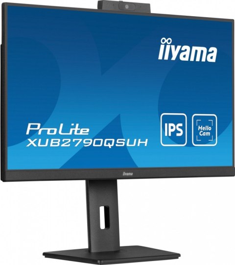 IIYAMA Monitor 27 cali XUB2790QSUH-B1 IPS,QHD,CAM,MIC,HDMI,DP,3xUSB(3.2), 100Hz,ADAPTIVE SYNC,FlickerFree,2x2W,WINDOWS HELLO IIYAMA Monitor 27 cali XUB2790QSUH-B1 IPS,QHD,CAM,MIC,HDMI,DP,3xUSB(3.2), 100Hz,ADAPTIVE SYNC,FlickerFree,2x2W,WINDOWS HELLO