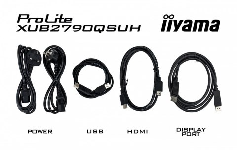 IIYAMA Monitor 27 cali XUB2790QSUH-B1 IPS,QHD,CAM,MIC,HDMI,DP,3xUSB(3.2), 100Hz,ADAPTIVE SYNC,FlickerFree,2x2W,WINDOWS HELLO IIYAMA Monitor 27 cali XUB2790QSUH-B1 IPS,QHD,CAM,MIC,HDMI,DP,3xUSB(3.2), 100Hz,ADAPTIVE SYNC,FlickerFree,2x2W,WINDOWS HELLO