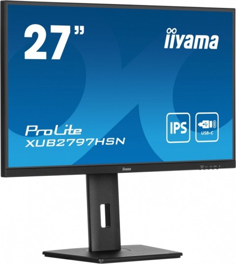 IIYAMA Monitor 27 cali XUB2797HSN-B1 IPS,FHD,USB-C Dock,HAS /5y/ IIYAMA Monitor 27 cali XUB2797HSN-B1 IPS,FHD,USB-C Dock,HAS /5y/