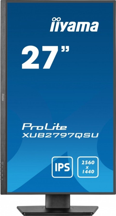 IIYAMA Monitor 27 cali XUB2797QSU-B1 IPS,HDMI,DP,100Hz,QHD,HAS(150mm),1ms, 2xUSB(3.2),2x2W,ADAPTIVE SYNC,FlickerFree /5y/ IIYAMA Monitor 27 cali XUB2797QSU-B1 IPS,HDMI,DP,100Hz,QHD,HAS(150mm),1ms, 2xUSB(3.2),2x2W,ADAPTIVE SYNC,FlickerFree /5y/