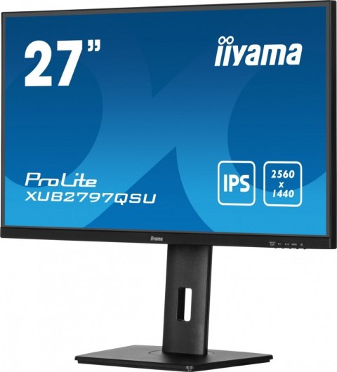 IIYAMA Monitor 27 cali XUB2797QSU-B1 IPS,HDMI,DP,100Hz,QHD,HAS(150mm),1ms, 2xUSB(3.2),2x2W,ADAPTIVE SYNC,FlickerFree /5y/ IIYAMA Monitor 27 cali XUB2797QSU-B1 IPS,HDMI,DP,100Hz,QHD,HAS(150mm),1ms, 2xUSB(3.2),2x2W,ADAPTIVE SYNC,FlickerFree /5y/