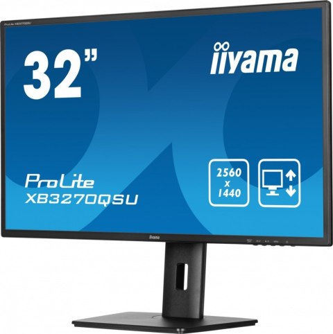 IIYAMA Monitor 32 cale XB3270QSU-B1 IPS,WQHD,HDMI,DP,100Hz,250cd,3ms,2x2W, 3xUSB(3.2),FlickerFree,VESA,HAS(150mm) IIYAMA Monitor 32 cale XB3270QSU-B1 IPS,WQHD,HDMI,DP,100Hz,250cd,3ms,2x2W, 3xUSB(3.2),FlickerFree,VESA,HAS(150mm)