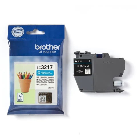 Brother Tusz LC3217C CYAN 550str do MFC-J53/57/59/65/69xxDW Brother Tusz LC3217C CYAN 550str do MFC-J53/57/59/65/69xxDW
