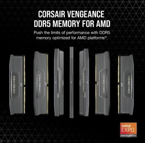 Corsair Pamięć DDR5 Vengeance 32GB/6000 (2*16GB) CL30 AMD EXPO & Intel XMP Corsair Pamięć DDR5 Vengeance 32GB/6000 (2*16GB) CL30 AMD EXPO & Intel XMP