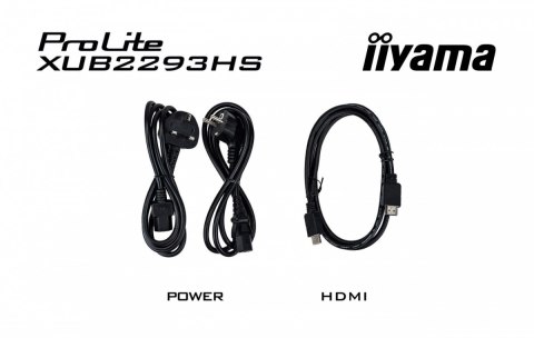 IIYAMA Monitor 22 cale XUB2293HS-B6 IPS,HDMI,DP,HAS(150mm) IIYAMA Monitor 22 cale XUB2293HS-B6 IPS,HDMI,DP,HAS(150mm)