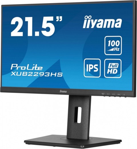 IIYAMA Monitor 22 cale XUB2293HS-B6 IPS,HDMI,DP,HAS(150mm) IIYAMA Monitor 22 cale XUB2293HS-B6 IPS,HDMI,DP,HAS(150mm)