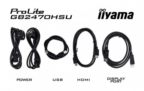 IIYAMA Monitor 24 cale GB2470HSU-B6 0.2ms,IPS,DP,HDMI,180Hz IIYAMA Monitor 24 cale GB2470HSU-B6 0.2ms,IPS,DP,HDMI,180Hz