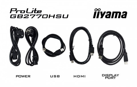 IIYAMA Monitor 27 cali GB2770HSU-B6 0.2ms,IPS,DP,HDMI,180Hz IIYAMA Monitor 27 cali GB2770HSU-B6 0.2ms,IPS,DP,HDMI,180Hz