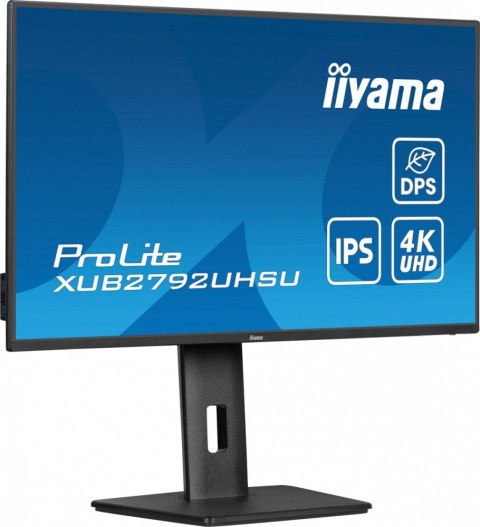IIYAMA Monitor 27 cali XUB2792UHSU-B6,4K,IPS,DP,HDMI,USB-C IIYAMA Monitor 27 cali XUB2792UHSU-B6,4K,IPS,DP,HDMI,USB-C