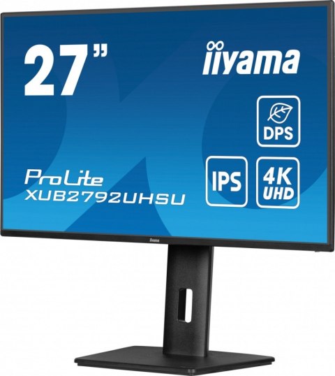 IIYAMA Monitor 27 cali XUB2792UHSU-B6,4K,IPS,DP,HDMI,USB-C IIYAMA Monitor 27 cali XUB2792UHSU-B6,4K,IPS,DP,HDMI,USB-C