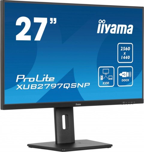 IIYAMA Monitor 27 cali XUB2797QSNP-B1,IPS,QHD,USB-c Dock,KVM,HDMI /5y/ IIYAMA Monitor 27 cali XUB2797QSNP-B1,IPS,QHD,USB-c Dock,KVM,HDMI /5y/