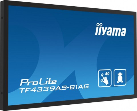 IIYAMA Monitor 43 cale TF4339AS-B1AG,IPS,4K,HDMIx2,DP,RJ45,3xUSB,40pkt, ANDROID,24/7 IIYAMA Monitor 43 cale TF4339AS-B1AG,IPS,4K,HDMIx2,DP,RJ45,3xUSB,40pkt, ANDROID,24/7