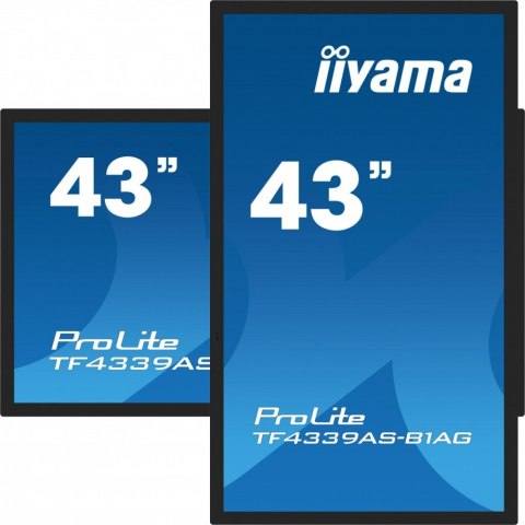 IIYAMA Monitor 43 cale TF4339AS-B1AG,IPS,4K,HDMIx2,DP,RJ45,3xUSB,40pkt, ANDROID,24/7 IIYAMA Monitor 43 cale TF4339AS-B1AG,IPS,4K,HDMIx2,DP,RJ45,3xUSB,40pkt, ANDROID,24/7