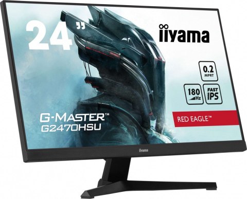 IIYAMA Monitor G-Master 23.8 cala G2470HSU-B6 0.2ms,IPS,DP,HDMI,180Hz IIYAMA Monitor G-Master 23.8 cala G2470HSU-B6 0.2ms,IPS,DP,HDMI,180Hz