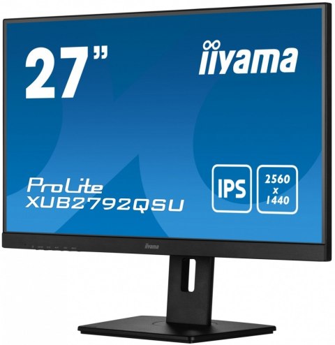 IIYAMA Monitor 27 cali XUB2792QSU-B5 IPS,QHD,HAS(150mm),DVI,HDMI,DP,USB IIYAMA Monitor 27 cali XUB2792QSU-B5 IPS,QHD,HAS(150mm),DVI,HDMI,DP,USB