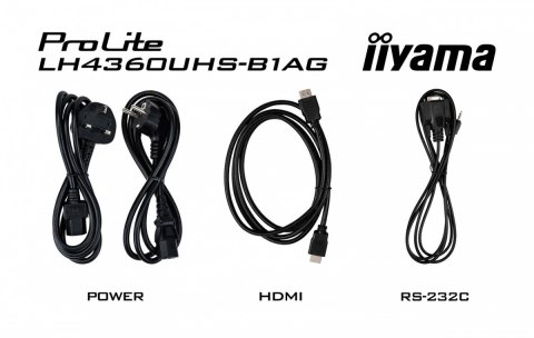 IIYAMA Monitor wielkoformatowy 43 cale LH4360UHS-B1AG matowy 24h/7 500(cd/m2) VA 3840 x 2160 UHD(4K) Android.11 Wifi CMS(iiSignage2) IIYAMA Monitor wielkoformatowy 43 cale LH4360UHS-B1AG matowy 24h/7 500(cd/m2) VA 3840 x 2160 UHD(4K) Android.11 Wifi CMS(iiSignage2)