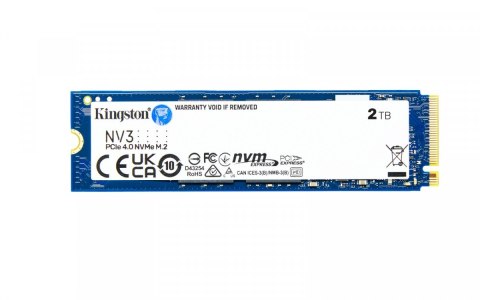 Kingston Dysk SSD NV3 2TB M.2 2280 PCI-e 4.0 NVMe 6000/5000 Kingston Dysk SSD NV3 2TB M.2 2280 PCI-e 4.0 NVMe 6000/5000