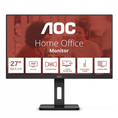 AOC Monitor 27E3QAF 27 cali IPS HDMI DP Pivot Głośniki AOC Monitor 27E3QAF 27 cali IPS HDMI DP Pivot Głośniki
