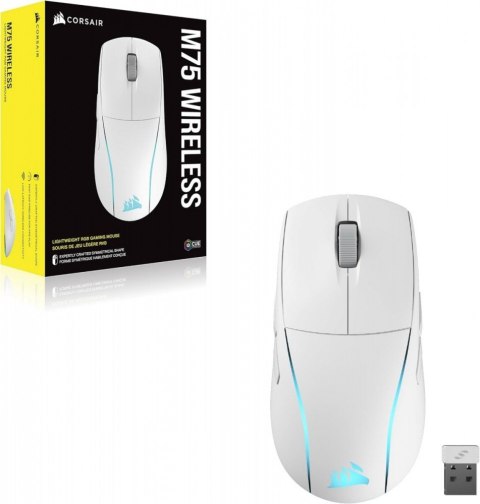 Corsair Myszka bezprzewodowa M75 biała RGB Corsair Myszka bezprzewodowa M75 biała RGB