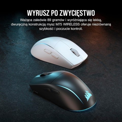 Corsair Myszka bezprzewodowa M75 biała RGB Corsair Myszka bezprzewodowa M75 biała RGB