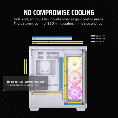 Corsair Obudowa 3500X ICUE LINK RGB TG Mid-Tower biała Corsair Obudowa 3500X ICUE LINK RGB TG Mid-Tower biała