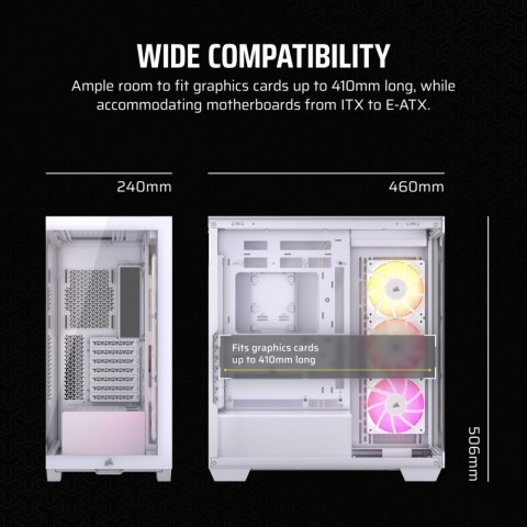 Corsair Obudowa 3500X ICUE LINK RGB TG Mid-Tower biała Corsair Obudowa 3500X ICUE LINK RGB TG Mid-Tower biała
