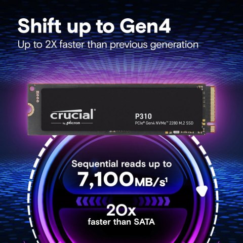 Crucial Dysk SSD P310 1TB M.2 NVMe PCIe 4.0 2280 7100/6000 Crucial Dysk SSD P310 1TB M.2 NVMe PCIe 4.0 2280 7100/6000